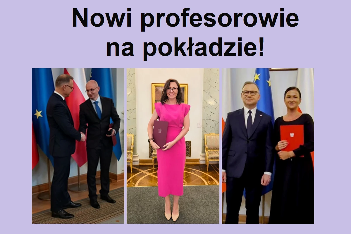 Zdjęcie wizerunku trzech nowych profesorów na wydziale prof. dr hab. inż. Krzysztof Buksa
prof. dr hab. inż. Ewelina Jamróz
prof. dr hab. inż. Joanna Tkaczewska