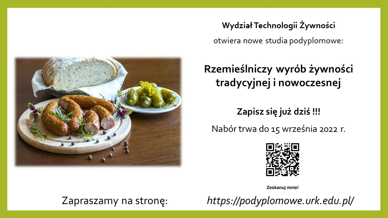 Rzemieślniczy wyrób żywności tradycyjnej i nowoczesnej