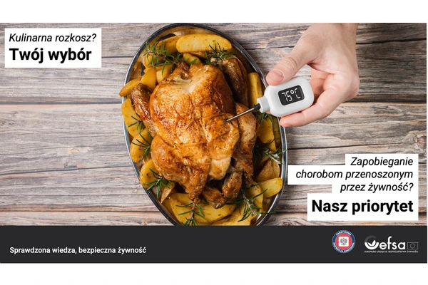 Kulinarną rozkosz?
Twój wybór

Zapobieganie chorobom przenoszonym przez żywność?
Nasz priorytet

Sprawdzona wiedza, bezpieczna żywność

(Państwowa Inspekcja Sanitarna, EFSA – Europejski Urząd ds. Bezpieczeństwa Żywności)