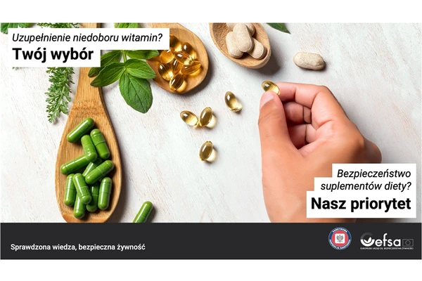 Uzupełnienie niedoboru witamin?
Twój wybór

Bezpieczeństwo suplementów diety?
Nasz priorytet

Sprawdzona wiedza, bezpieczna żywność

(Państwowa Inspekcja Sanitarna, EFSA – Europejski Urząd ds. Bezpieczeństwa Żywności)