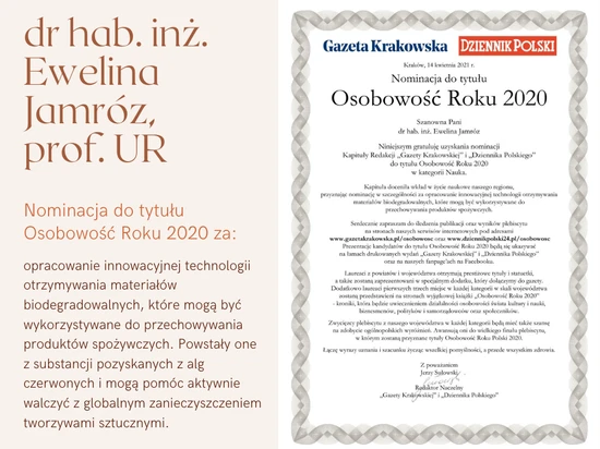 Osobowość Roku w Kategorii Nauka